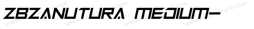 ZBZanutura Medium字体转换